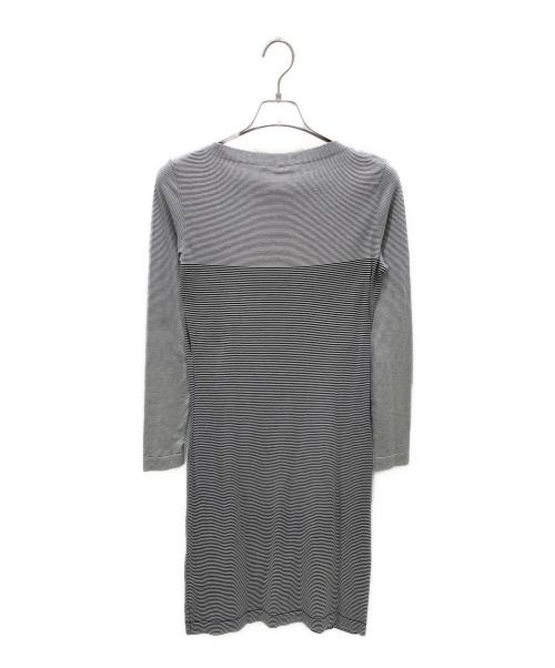 CHANEL（シャネル）CHANEL (シャネル) 97C/P08 ボーダーワンピース ホワイト×ブラック サイズ:40の古着・服飾アイテム