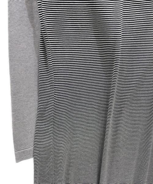 CHANEL（シャネル）CHANEL (シャネル) 97C/P08 ボーダーワンピース ホワイト×ブラック サイズ:40の古着・服飾アイテム