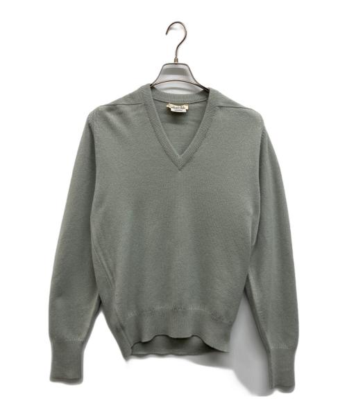 HERMES（エルメス）HERMES (エルメス) カシミヤVネックニット スカイブルー サイズ:Sの古着・服飾アイテム