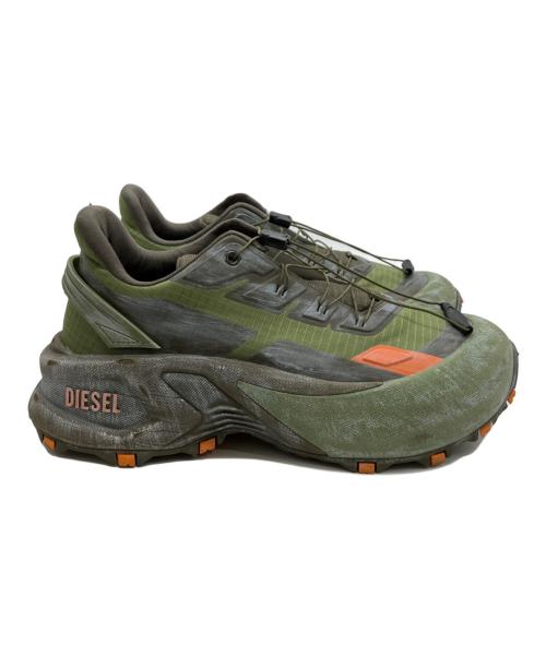DIESEL（ディーゼル）DIESEL (ディーゼル) D-CAGE RUNNER カーキ サイズ:US　9の古着・服飾アイテム