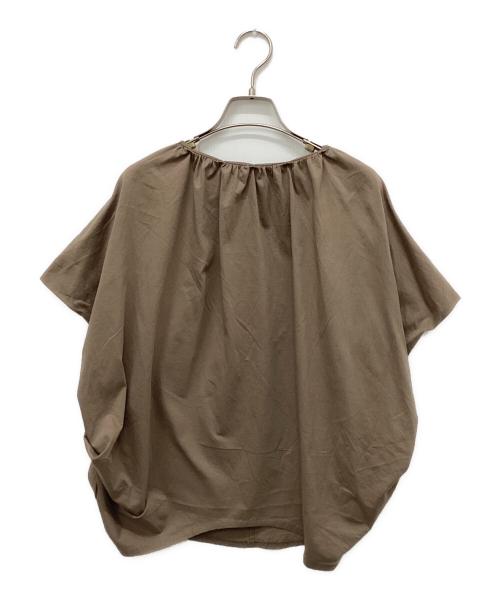 mizuiro-ind（ミズイロインド）mizuiro-ind (ミズイロインド) コットンブラウス ブラウン サイズ:Freeの古着・服飾アイテム