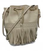 J&M DAVIDSONジェイ＆エム デヴィッドソン）の古着「フリンジショルダーバッグ」｜ベージュ