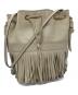J&M DAVIDSON（ジェイ＆エム デヴィッドソン）の古着「フリンジショルダーバッグ」｜ベージュ
