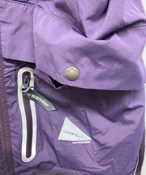 GRAMICCI（グラミチ）GRAMICCI (グラミチ) and wander (アンドワンダー) PATCHWORK WIND PANT パープル サイズ:2XL 未使用品の古着・服飾アイテム