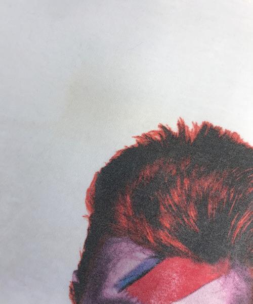 アーティストTシャツ（アーティストTシャツ）アーティストTシャツ (アーティストTシャツ) DAVID BOWIE(デヴィット・ボウイ) アーティストTシャツ ホワイト サイズ:Lの古着・服飾アイテム