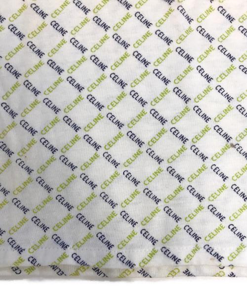 CELINE（セリーヌ）CELINE (セリーヌ) 総柄ポロシャツ ホワイト サイズ:38の古着・服飾アイテム