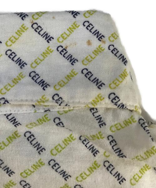 CELINE（セリーヌ）CELINE (セリーヌ) 総柄ポロシャツ ホワイト サイズ:38の古着・服飾アイテム