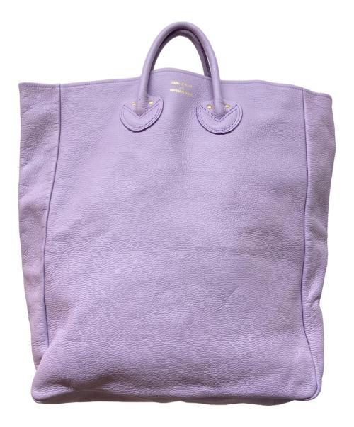 YOUNG & OLSEN The DRYGOODS STORE（ヤングアンドオルセン ザ ドライグッズストア）YOUNG & OLSEN The DRYGOODS STORE (ヤングアンドオルセン ザ ドライグッズストア) EMBOSSED LEATHER TOTE L ラベンダー 未使用品の古着・服飾アイテム