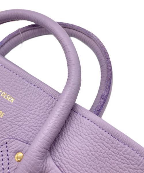 YOUNG & OLSEN The DRYGOODS STORE（ヤングアンドオルセン ザ ドライグッズストア）YOUNG & OLSEN The DRYGOODS STORE (ヤングアンドオルセン ザ ドライグッズストア) EMBOSSED LEATHER TOTE L ラベンダー 未使用品の古着・服飾アイテム