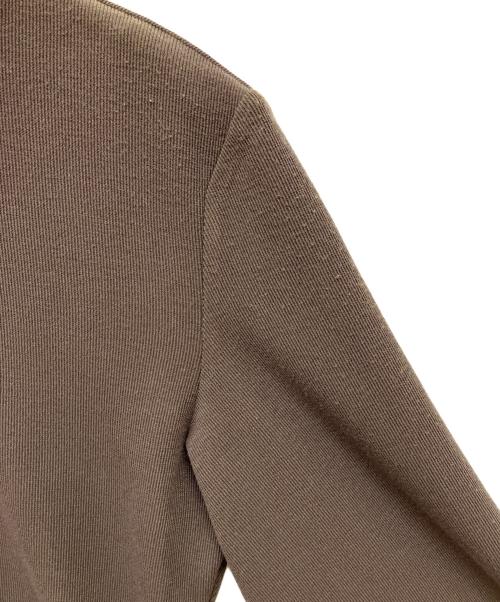 CLANE（クラネ）CLANE (クラネ) POWER SHOULDER POLO TOPS ブラウン サイズ:1の古着・服飾アイテム