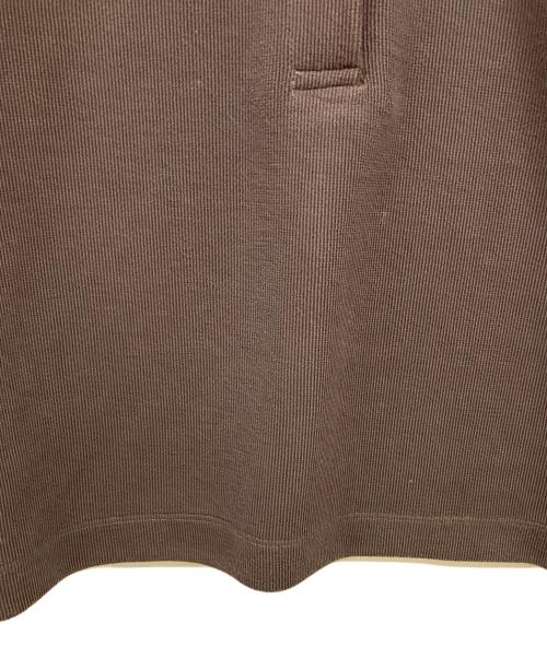 CLANE（クラネ）CLANE (クラネ) POWER SHOULDER POLO TOPS ブラウン サイズ:1の古着・服飾アイテム