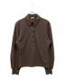 CLANE（クラネ）の古着「POWER SHOULDER POLO TOPS」｜ブラウン