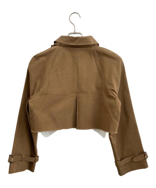 LEINWANDE（ラインヴァンド）LEINWANDE (ラインヴァンド) Cropped Trench Jacket カーキ サイズ:Fの古着・服飾アイテム