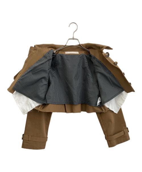 LEINWANDE（ラインヴァンド）LEINWANDE (ラインヴァンド) Cropped Trench Jacket カーキ サイズ:Fの古着・服飾アイテム
