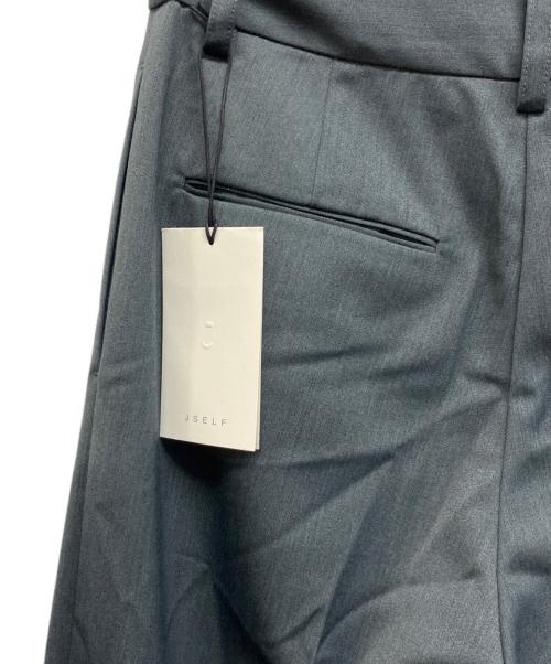 JSELF（ジゼルフ）JSELF (ジゼルフ) Wide Tuck Trousers グレー サイズ:1 未使用品の古着・服飾アイテム