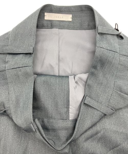 JSELF（ジゼルフ）JSELF (ジゼルフ) Wide Tuck Trousers グレー サイズ:1 未使用品の古着・服飾アイテム