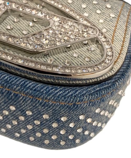 DIESEL（ディーゼル）DIESEL (ディーゼル) 1DR XS デニムビジューショルダーバッグ ブルー サイズ:表記なしの古着・服飾アイテム