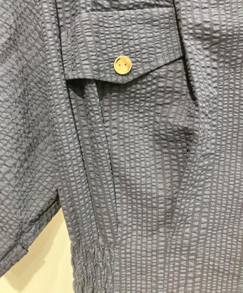 JUSGLITTY（ジャスグリッティー）JUSGLITTY (ジャスグリッティー) シャーリングシャツワンピース　45264900 ネイビー サイズ:1 未使用品の古着・服飾アイテム