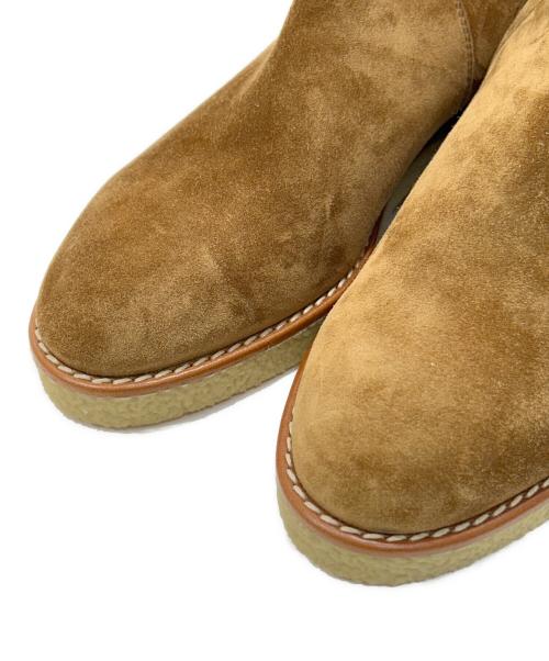 HERMES（エルメス）HERMES (エルメス) ケリーバックルスウェードブーツ ブラウン サイズ:36.5の古着・服飾アイテム