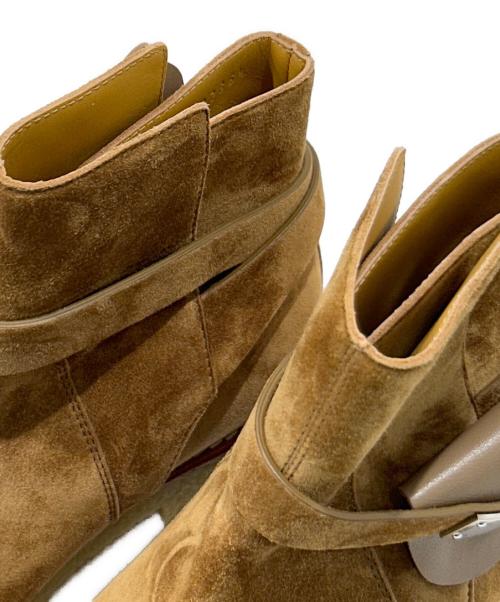 HERMES（エルメス）HERMES (エルメス) ケリーバックルスウェードブーツ ブラウン サイズ:36.5の古着・服飾アイテム