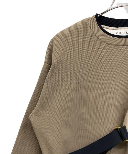 CULLNI（クルニ）CULLNI (クルニ) Tie-Locked Layered Knit ベージュ×アイボリー サイズ:1の古着・服飾アイテム