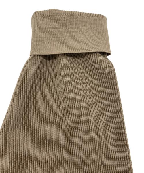 CULLNI（クルニ）CULLNI (クルニ) Tie-Locked Layered Knit ベージュ×アイボリー サイズ:1の古着・服飾アイテム
