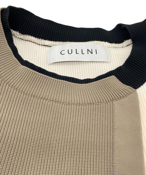 CULLNI（クルニ）CULLNI (クルニ) Tie-Locked Layered Knit ベージュ×アイボリー サイズ:1の古着・服飾アイテム