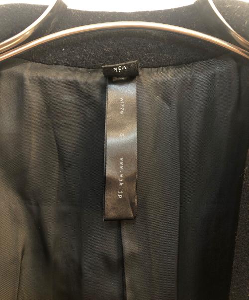 wjk（ダブルジェイケー）wjk (ダブルジェイケー) ファインウールチェスターコート ブラック サイズ:Sの古着・服飾アイテム