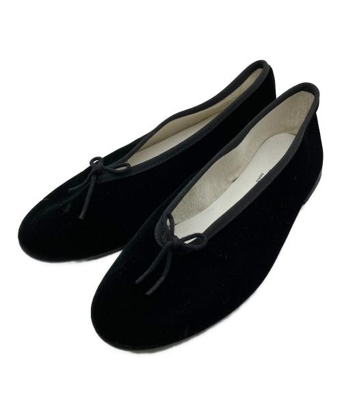 repetto（レペット）repetto (レペット) ベロアバレエシューズ LILOUH GOM ブラック サイズ:34の古着・服飾アイテム