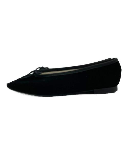 repetto（レペット）repetto (レペット) ベロアバレエシューズ LILOUH GOM ブラック サイズ:34の古着・服飾アイテム