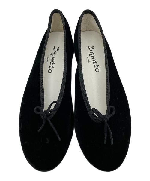repetto（レペット）repetto (レペット) ベロアバレエシューズ LILOUH GOM ブラック サイズ:34の古着・服飾アイテム