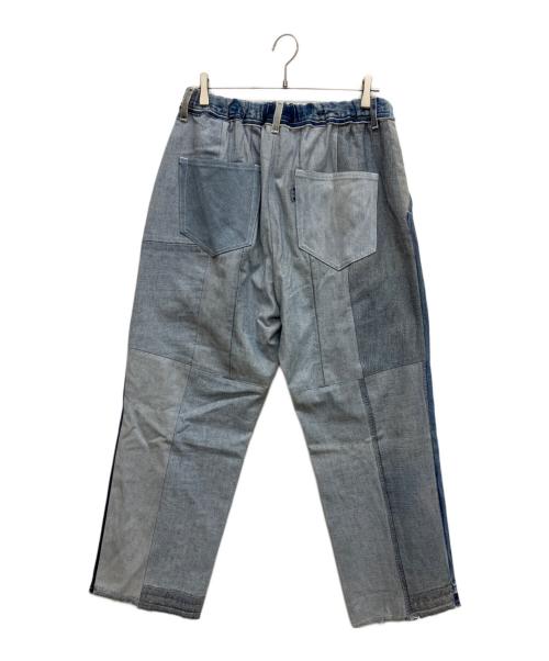 MAISON SPECIAL（メゾンスペシャル）MAISON SPECIAL (メゾンスペシャル) Patchwork Vintage denim One-Tuck Tapered Pants　パッチワークヴィンテージデニムワンタックテーパードパンツ ブルー サイズ:1の古着・服飾アイテム