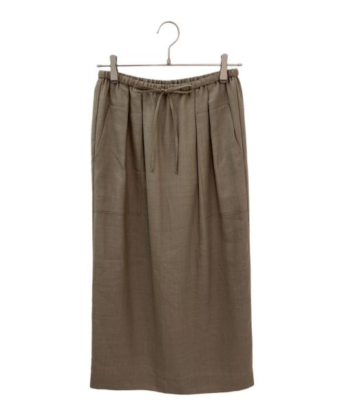 ebure（エブール）ebure (エブール) ドライビエラ ロングスカート ベージュ サイズ:38の古着・服飾アイテム
