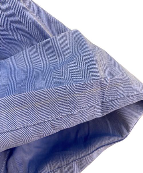 ebure（エブール）ebure (エブール) コットンヘリンボーン 半袖シャツ ブルー サイズ:38の古着・服飾アイテム