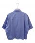 ebure (エブール) コットンヘリンボーン 半袖シャツ ブルー サイズ:38：13000円