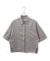 ebure（エブール）の古着「コットンヘリンボーン 半袖シャツ」｜グレー