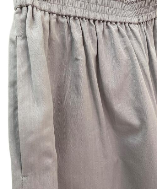 ebure（エブール）ebure (エブール) コットンヘリンボーン ワイドパンツ グレー サイズ:38の古着・服飾アイテム