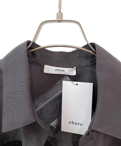 ebure（エブール）ebure (エブール) フラッフィーオーガンジー シャツ ダークブラウン サイズ:38の古着・服飾アイテム