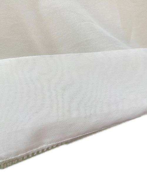 ebure（エブール）ebure (エブール) フラッフィーオーガンジー ワイドパンツ ホワイト サイズ:38の古着・服飾アイテム