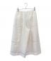 ebure (エブール) フラッフィーオーガンジー ワイドパンツ ホワイト サイズ:38：19000円