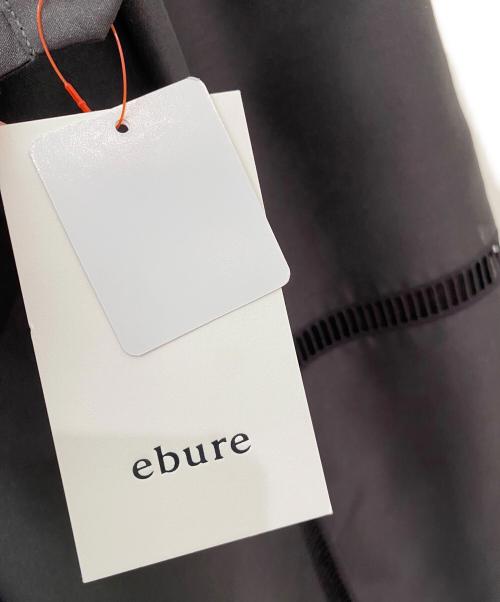 ebure（エブール）ebure (エブール) フラッフィーオーガンジー ワイドパンツ ダークブラウン サイズ:38の古着・服飾アイテム