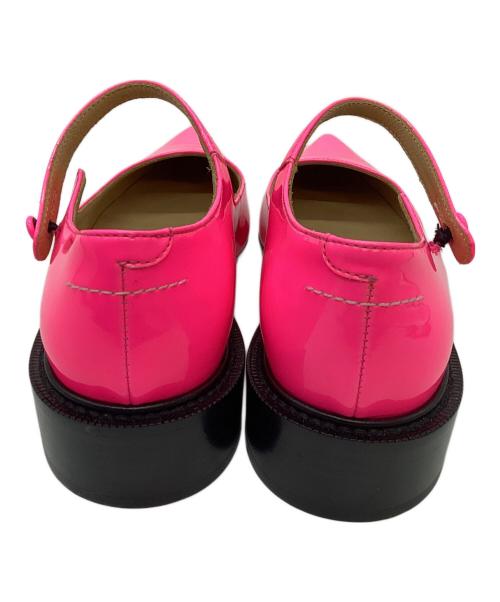 MM6 Maison Margiela（エムエムシックスメゾンマルジェラ）MM6 Maison Margiela (エムエムシックスメゾンマルジェラ) アンクルストラップパンプス ショッキングピンク サイズ:36の古着・服飾アイテム