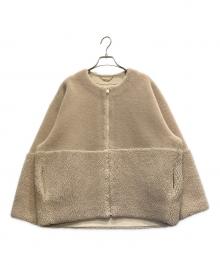MICA&DEAL（マイカアンドディール）の古着「リバーシブルボアショートコート」｜ベージュ