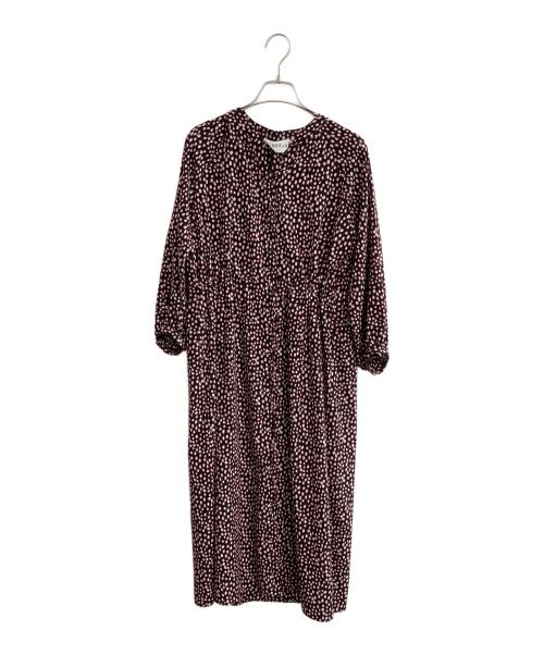 SOEJU（ソージュ）SOEJU (ソージュ) レオパード柄ワンピース ブラック サイズ:Freeの古着・服飾アイテム