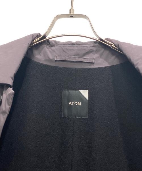 ATON（エイトン）ATON (エイトン) ASAKO NYLON バルマカーンコート グレー サイズ:6の古着・服飾アイテム