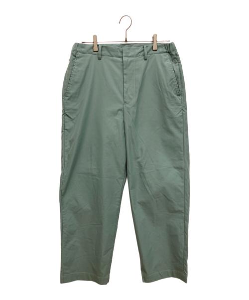 PWA（プア）PWA (プア) ワークパンツ　スラックス 黄緑 サイズ:Lの古着・服飾アイテム