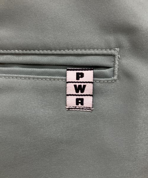 PWA（プア）PWA (プア) ワークパンツ　スラックス 黄緑 サイズ:Lの古着・服飾アイテム