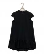 YOKO CHANヨーコチャン）の古着「Cap-sleeve A-line Dress」｜ブラック