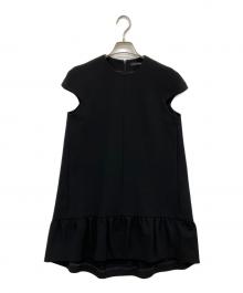 YOKO CHAN（ヨーコチャン）の古着「Cap-sleeve A-line Dress」｜ブラック