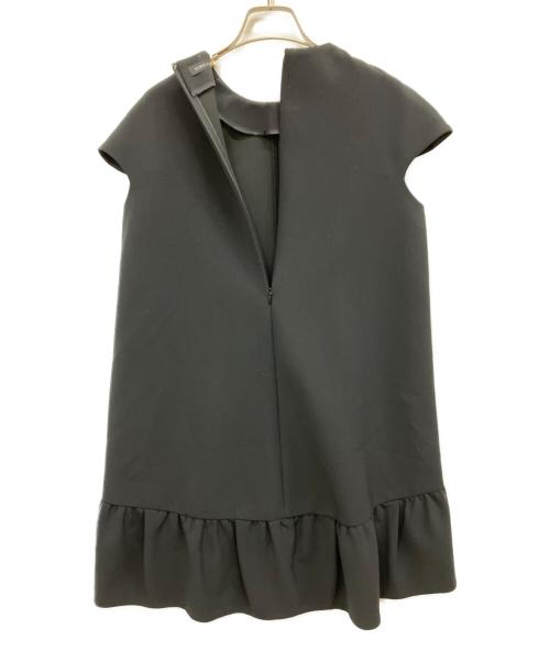 YOKO CHAN（ヨーコチャン）YOKO CHAN (ヨーコチャン) Cap-sleeve A-line Dress ブラック サイズ:36の古着・服飾アイテム